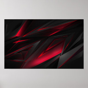 Poster Abrégé sur rouge