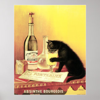 Poster Absinthe Bourgeois Grande copie