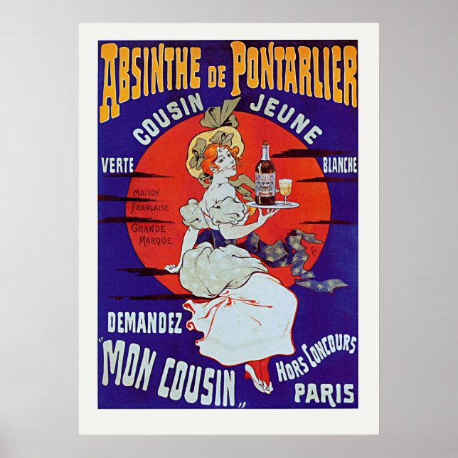 Poster Absinthe de Pontarlier (Devant)