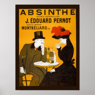 Poster Absinthe Extra-Superieure J. Edouard Pernot - 1901