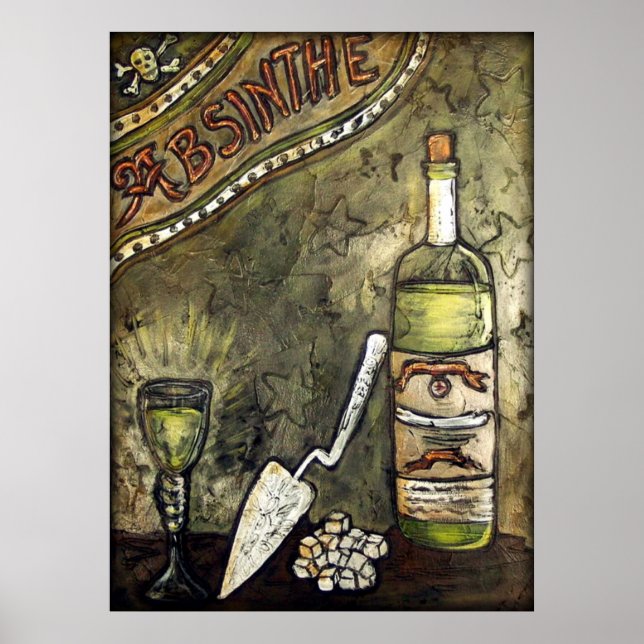 Poster Absinthe ~ La Fée Verte (Devant)