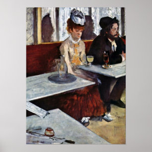Poster Absinthe par Edgar Degas