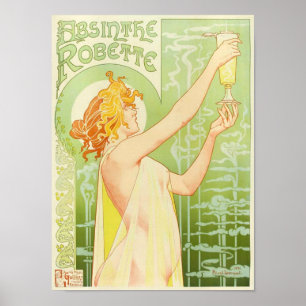 Poster Absinthe Robette, Privat-Livemont