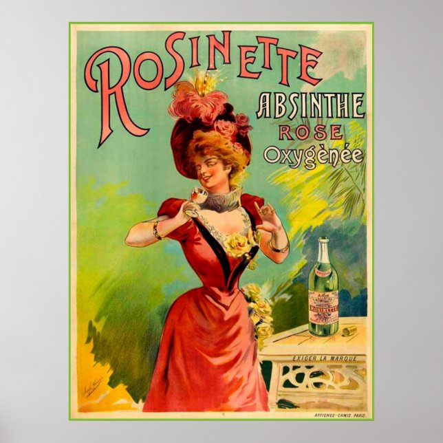 Poster Absinthe Rosinette (Devant)