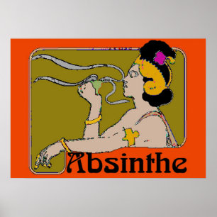 Poster Absinthe Woman