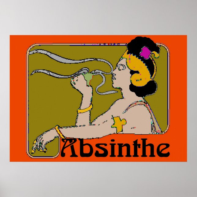 Poster Absinthe Woman (Devant)