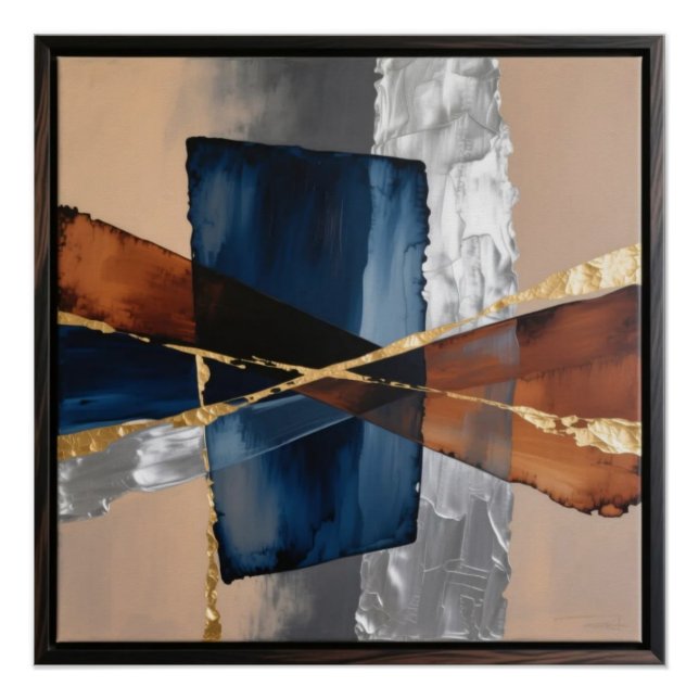 Poster Abstract Design Wall Art (Devant)