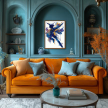 Abstract Fluid Ink Skater – Dynamic Motion Art