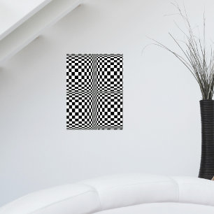 Poster Abstract Geometric Cool 3D