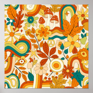 Poster Abstract Groovy Modern Pattern