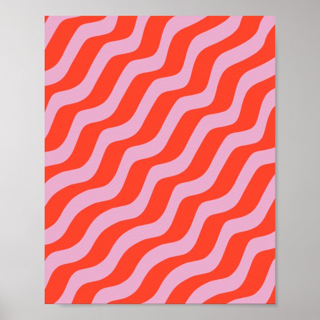 Poster Abstract Lines (Devant)