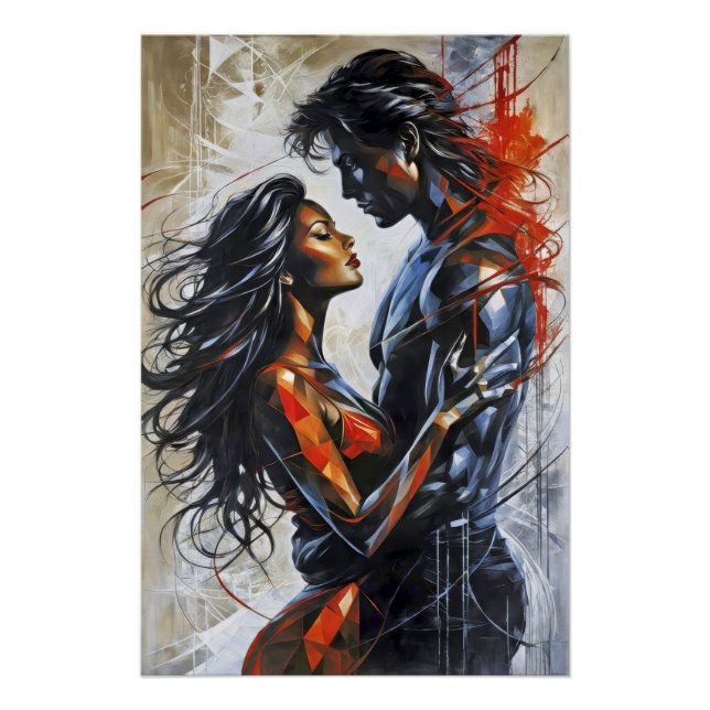 Poster Abstract Love Duet (Devant)