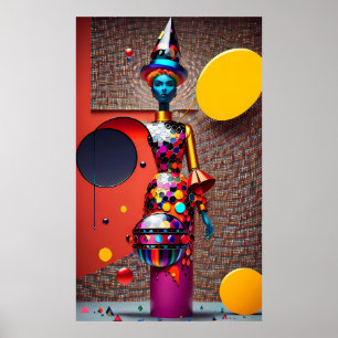 Poster Abstraction de l'Astro-Sorcière
