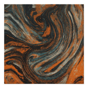 Poster Abstraction Terrestre 