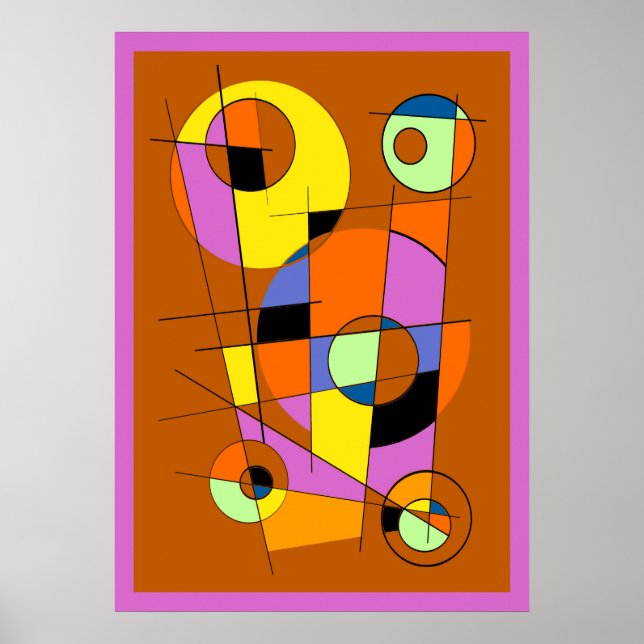 Poster Abstrait #937 (Devant)