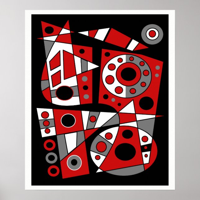 Poster Abstrait #946 (Devant)