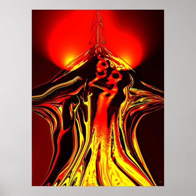 Poster Abstrait aux fruits interdits (Devant)