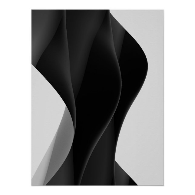 Poster Abstrait BLACK (Devant)