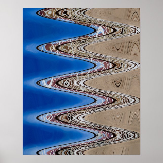 Poster Abstrait blanc de clôture, 2018 | Images SVP (Devant)