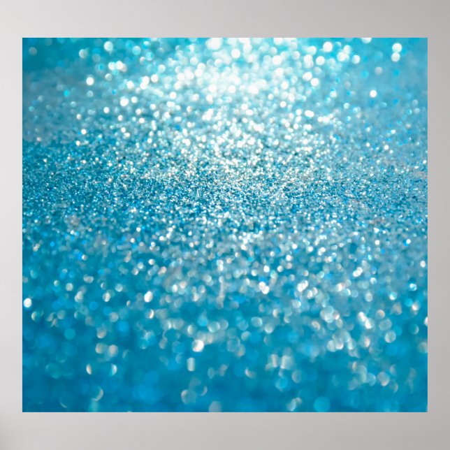 Poster Abstrait bleu, arrière - plan artistique. (Devant)