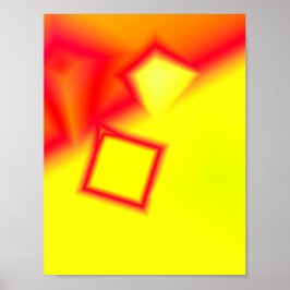 Poster Abstrait coloré minimal modifiable ajouter votre t
