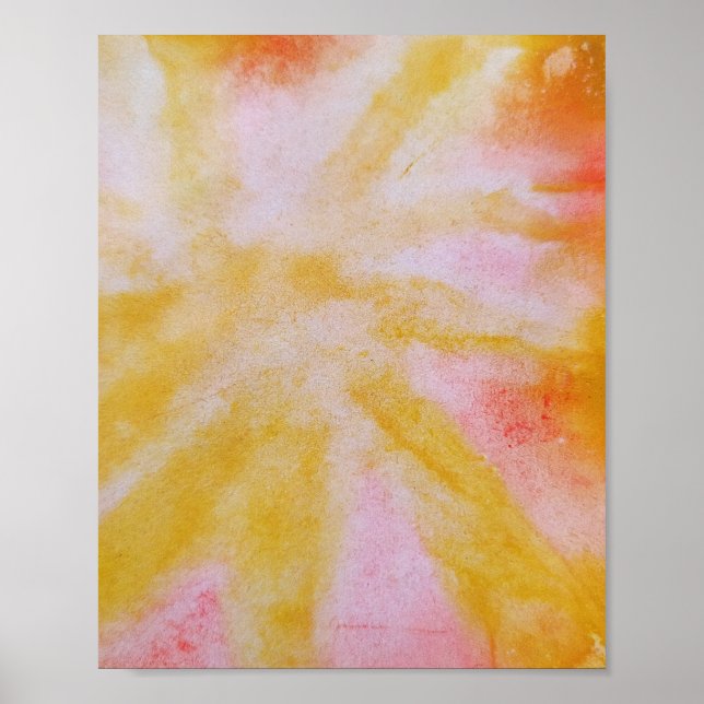 Poster Abstrait coloré minimal modifiable ajouter votre t (Devant)