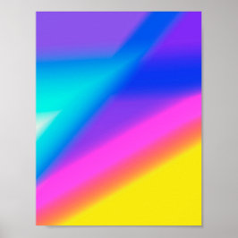 Poster Abstrait coloré minimal modifiable ajouter votre t