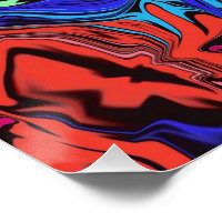 Abstrait Coloré Twirly / Poussé /