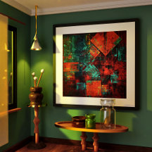 Abstrait Cool coloré moderne Motif artistique