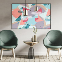 Abstrait d'art moderne Hip Motif Géométrique les a