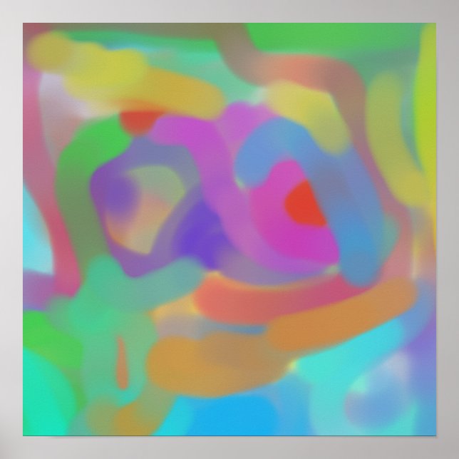 Poster Abstrait Douce (Devant)