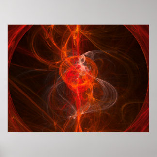 Poster abstrait fractal