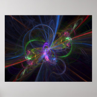 Poster abstrait fractal