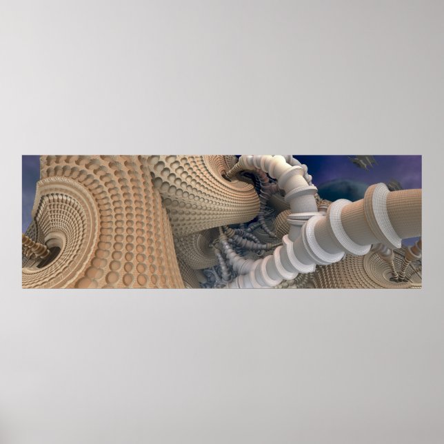 Poster Abstrait Fractal Artwork Wall (Devant)