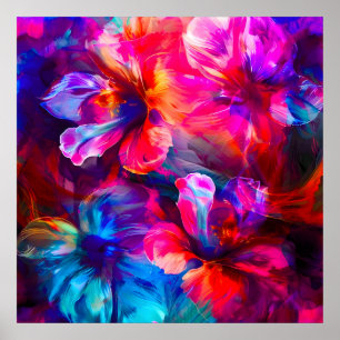 Poster Abstrait Garden Bloom
