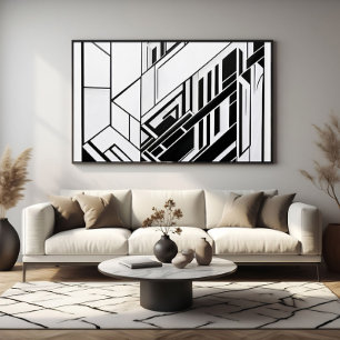 Poster Abstrait Géométrique Moderne