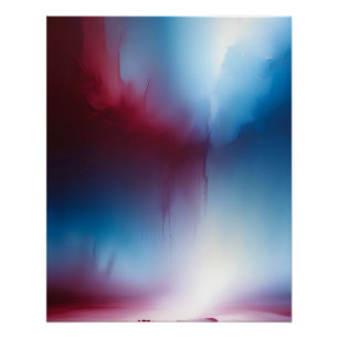 Poster Abstrait Horizon cosmique Imaginaire Arrière - pla