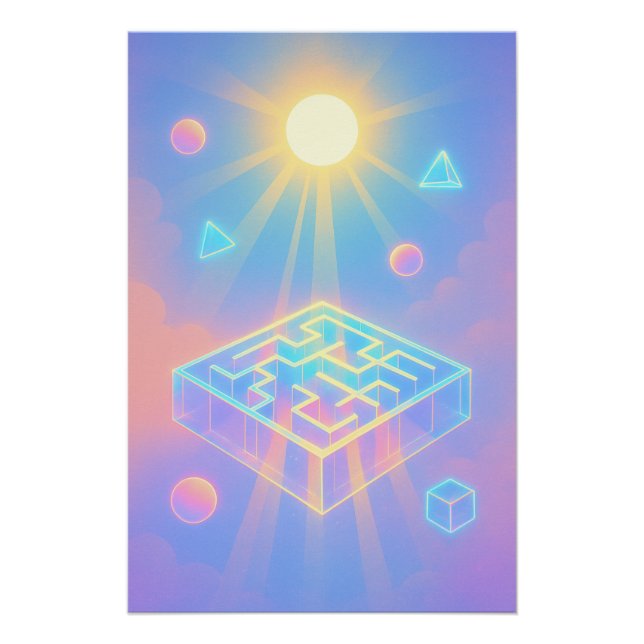 Poster Abstrait jeu indépendant 2025 (Devant)