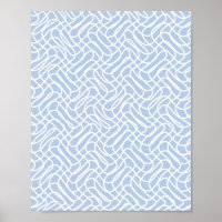 Abstrait Line Motif Bébé bleu