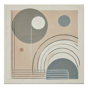 Poster Abstrait minimaliste