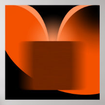 Abstrait Orange Luxe avec Black AP0004