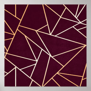 Poster Abstrait rouge