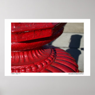 Poster Abstrait rouge