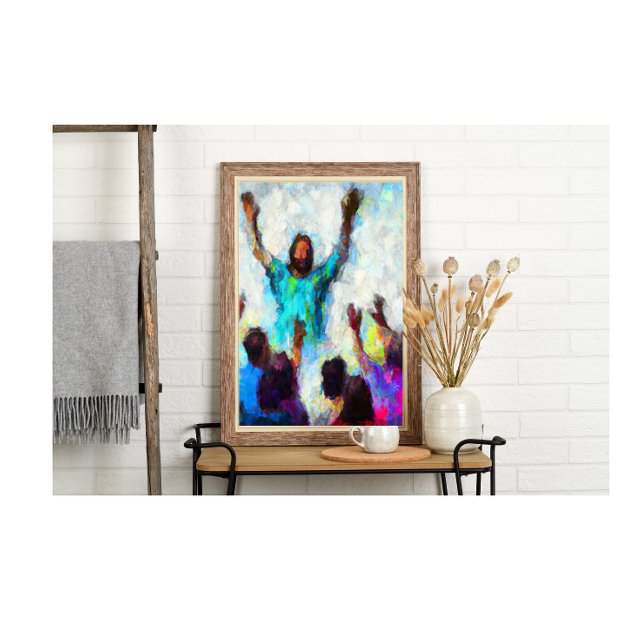 Poster Abstrait Seigneur Nous Avons Besoin De Vous Mainte (Créateur téléchargé)