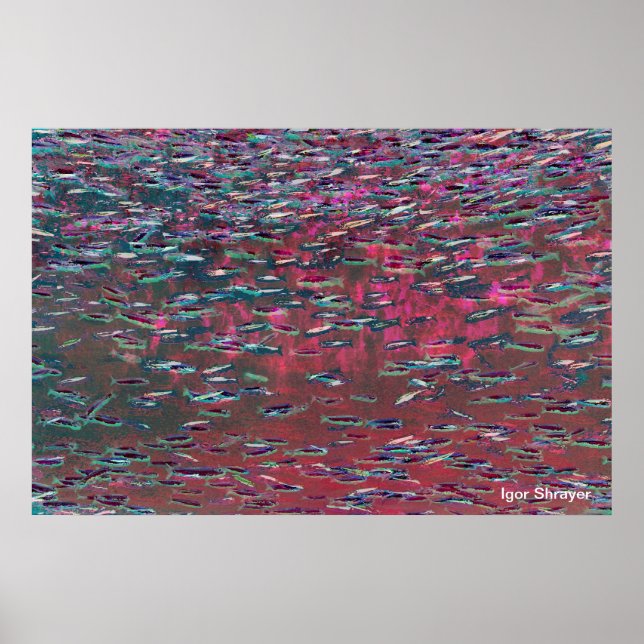 Poster Abstrait sous-marin - pièce 7 (aquarelle) (Devant)