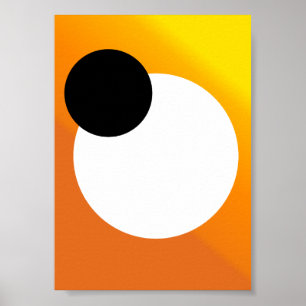 Poster Abstraite minimaliste "convergence astrale "
