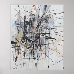 Poster Abstrakte Kunst AI-Inhalt