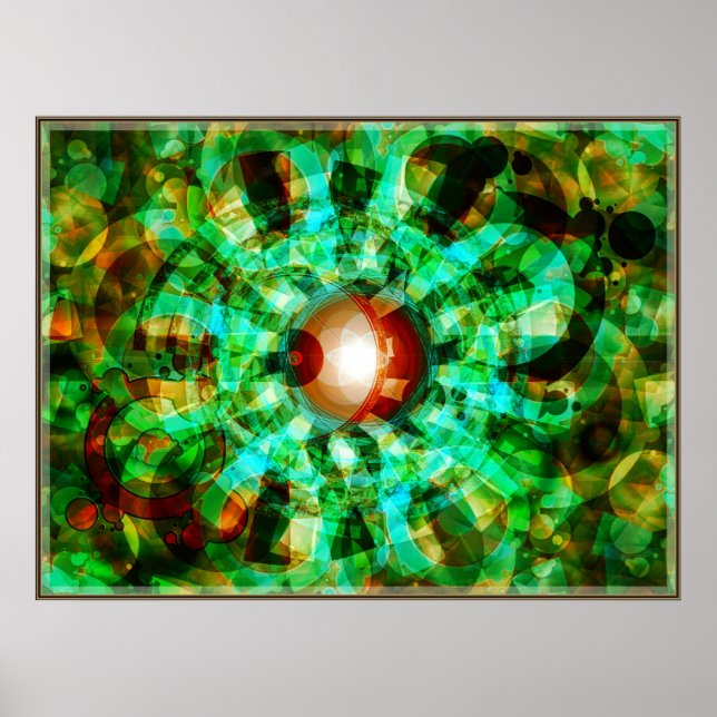 Poster Abstrax'delic (Devant)