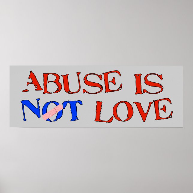 Poster Abuser n'est pas aimer (Devant)