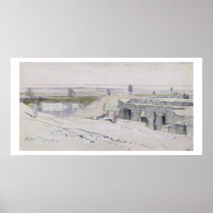 Poster Abydus, 1pm, 12 janvier 1867 (ink and watercolou